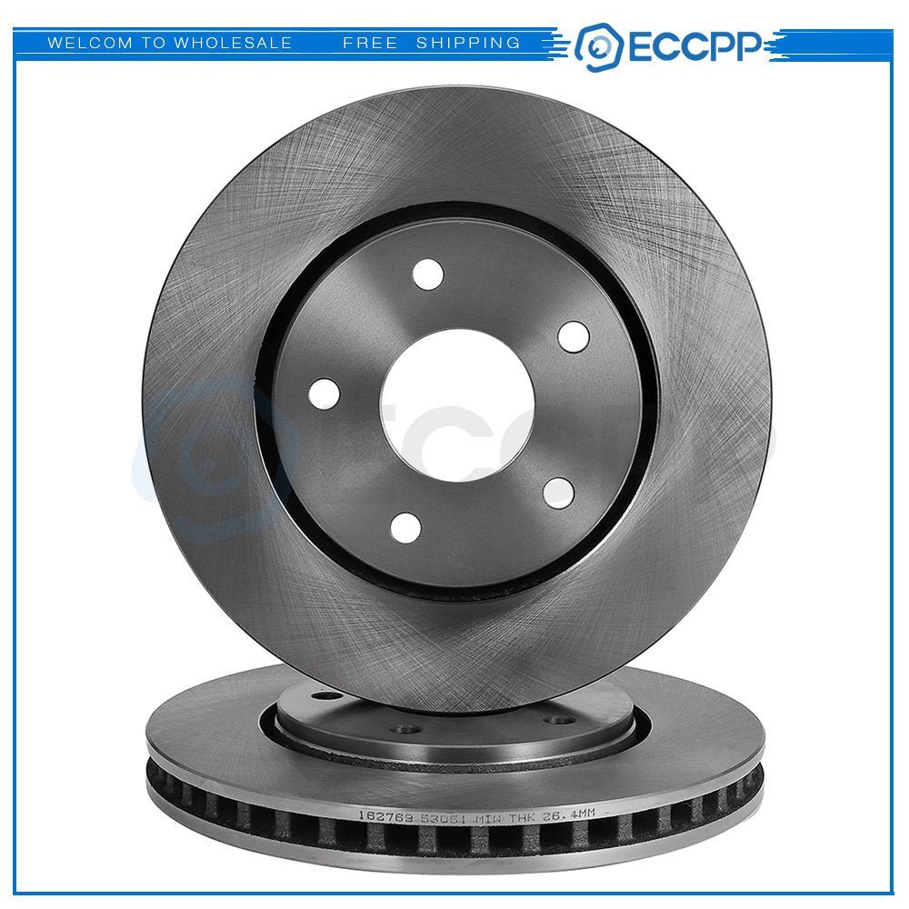 2 Front Brake Rotors For Dodge Grand Caravan Volkswagen Routan 3.6L 3.8L 4.0L 6B93BC-57