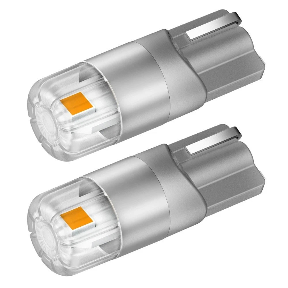 2X AUXITO T10 LED Side Marker Light Bulbs Amber 168 194 192 2825 Canbus 2T EOA AUXITO