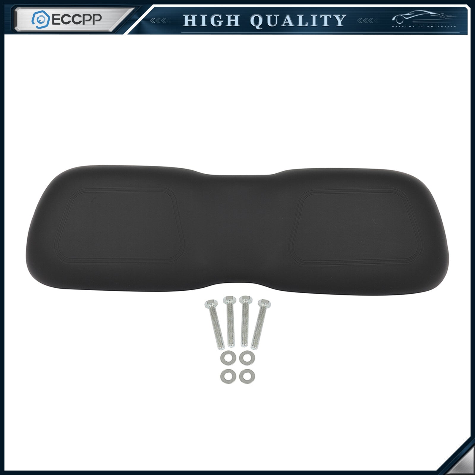 Fits Club Car DS Black Golf Cart Front Seat & Back Cushion Set 6B93BC-57