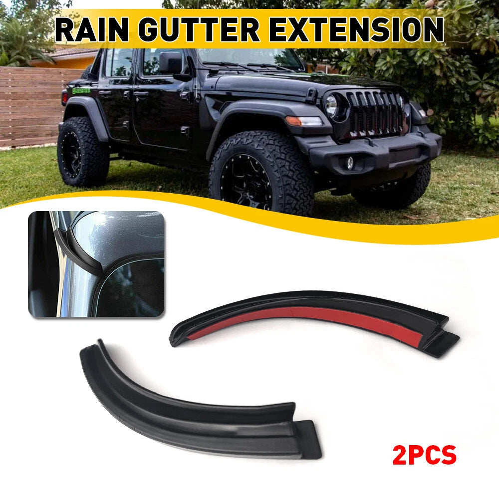 Water Rain Gutter Car Fit For Jeep Wrangler JL 18-21 Gladiator JT EOA 6B93BC-57
