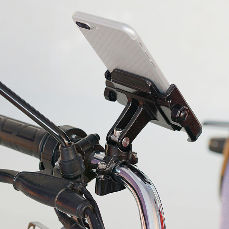 Aluminum Motorcycle Handlebar Cell Phone Holder Mount for Harley Street Glide 6B93BC-57