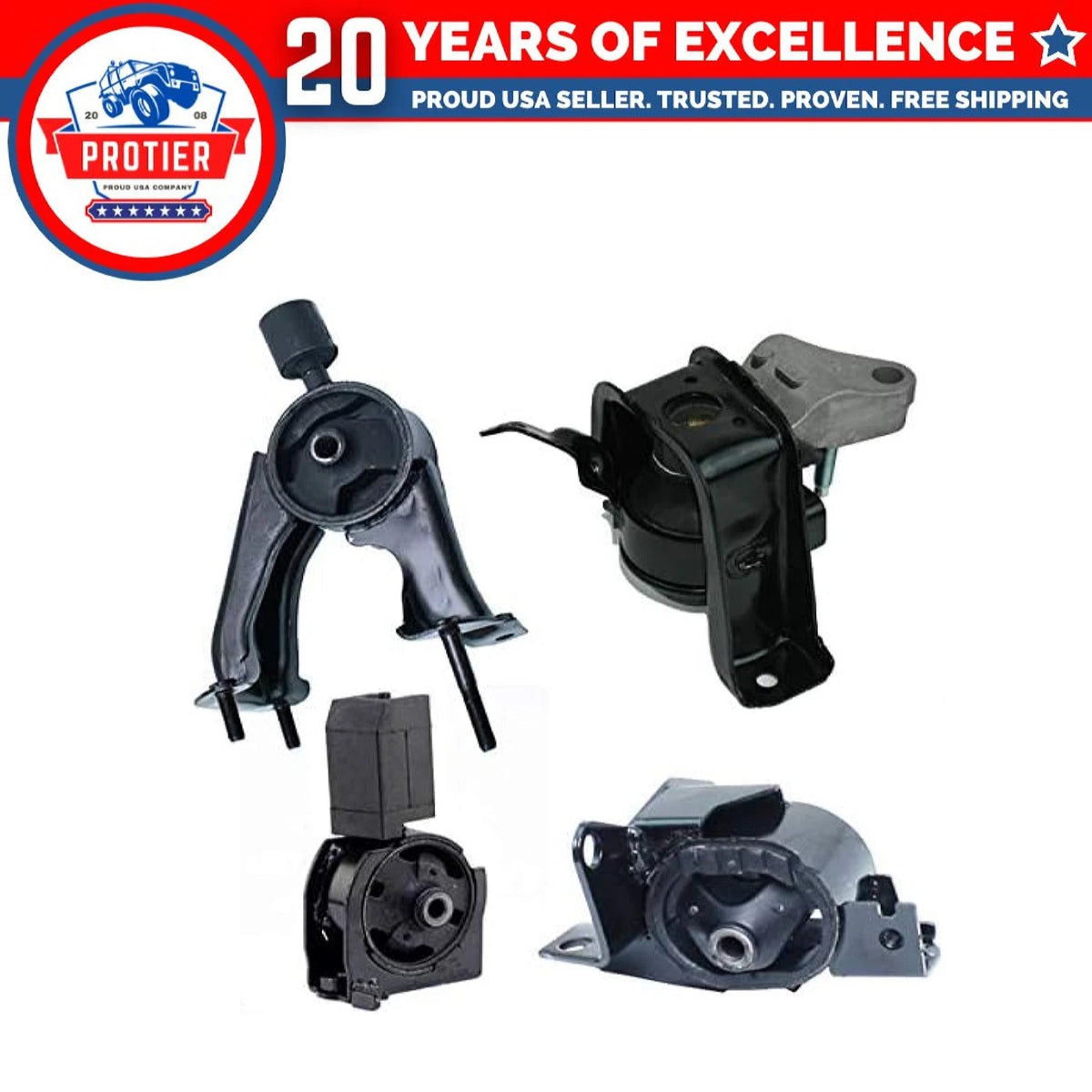 Fits 2000-2005 Toyota Celica GTS 1.8L w/MANUAL Motor & Trans Mount Set 4pc : 6B93BC-57