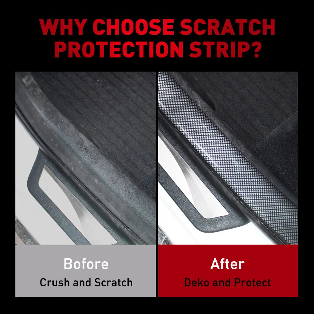 Accessories Door Fiber Car Carbon Sill Plate Scuff Cover Anti Scratch Sticker 2M 6B93BC-57