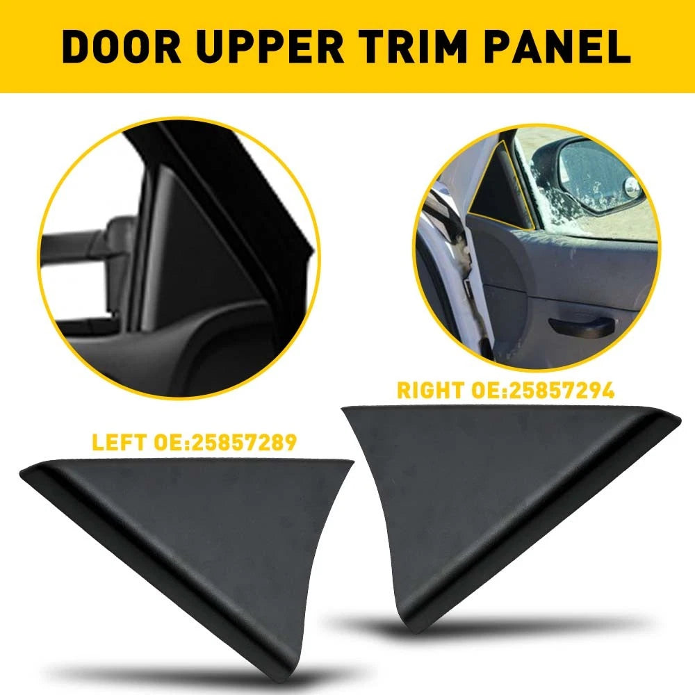 1Pair Front Door Upper Trim Panel For Chevy Silverado GMC Sierra Yukon 2007-2013 6B93BC-57