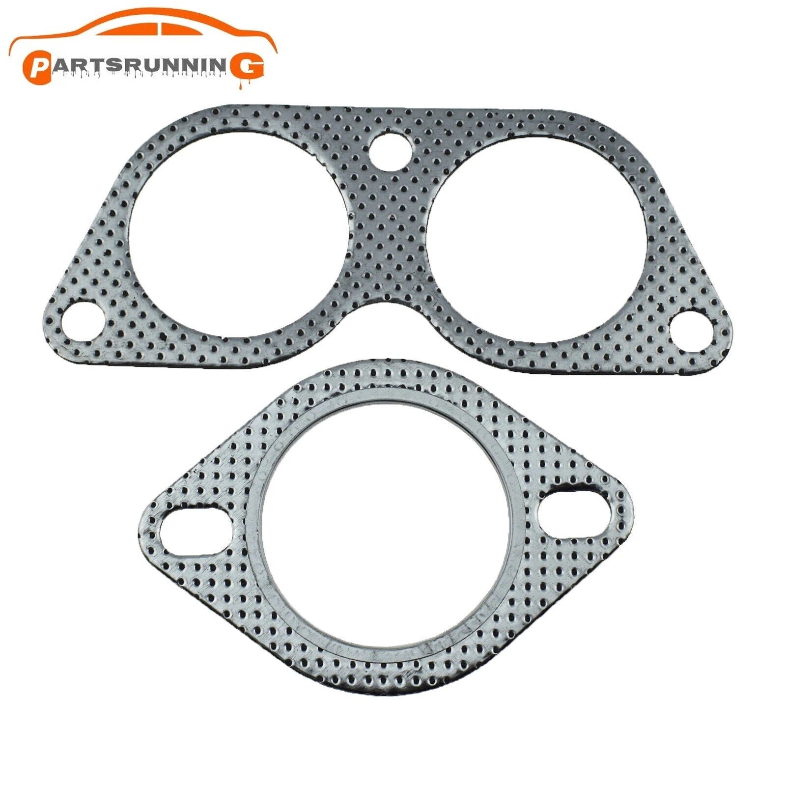 2pcs Exhaust Gasket Flange Cylinder Head Gasket Kit for Lexus IS300 6B93BC-57