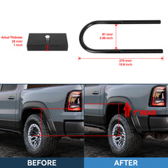 ECCPP 2.5" Front 1" Rear Leveling Lift Kit For 2003-2008 Dodge Ram 1500 RWD Only