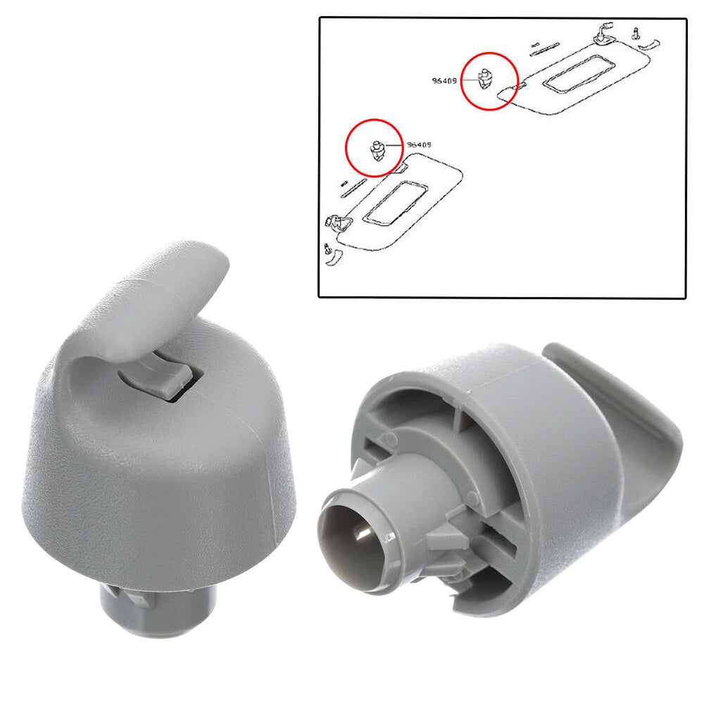 2X Sun Visor Retainer Clips Hook For Nissan Murano Rogue Pathfinder Altima EOA 6B93BC-57