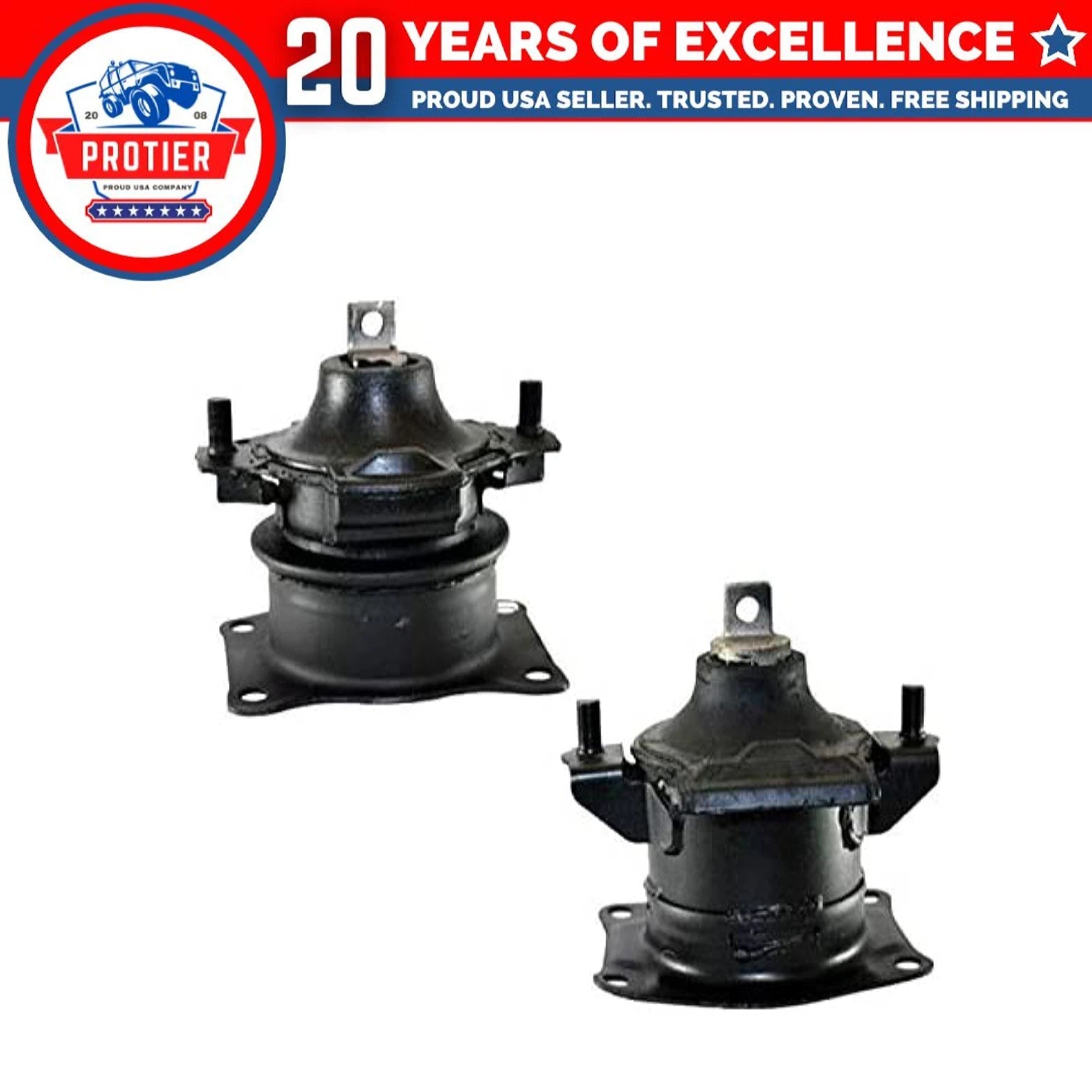 Fits 2003-2007 Honda Accord 3.0L AUTO Front & Rear Mount Hydraulic w/Vacuum Pin 6B93BC-57