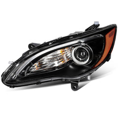 Pair Headlights Assembly Fits 2011-14 Chrysler 200 2.4L 3.6L Black w/Projector 6B93BC-57