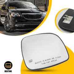 For 2008-16 TOWN COUNTRY 2008-20 GRAND CARAVAN Mirror Glass Heated Right Side 6B93BC-57