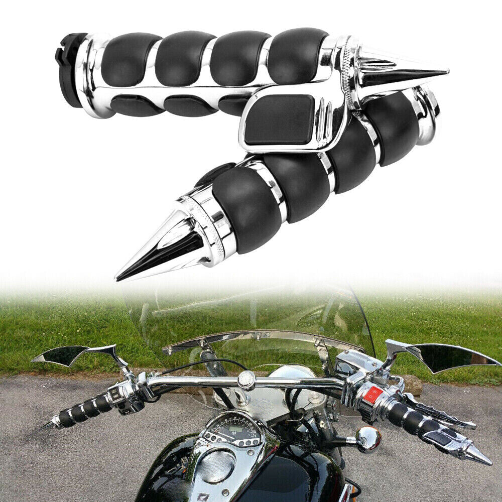 1" Motorcycle Motor Bike Handle Bar Hand Grips for Harley Road King Softail FLS