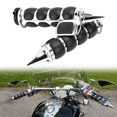 1" Motorcycle Motor Bike Handle Bar Hand Grips for Harley Road King Softail FLS