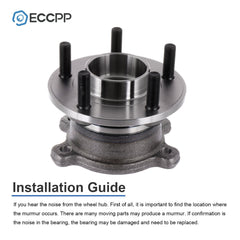 2Pcs Wheel Hub Bearings Rear AWD For Ford Escape 2013-2019 Lincoln MKC 2015-2019 6B93BC-57