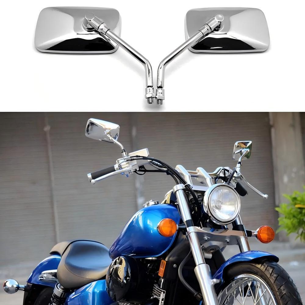 For Honda Shadow Phantom Aero ACE 750 VT750 Chrome Rectangle Motorcycle Mirrors