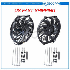 Radiator Condenser Cooling Fan 12" Inch Universal For Push Pull Mounting Kit
