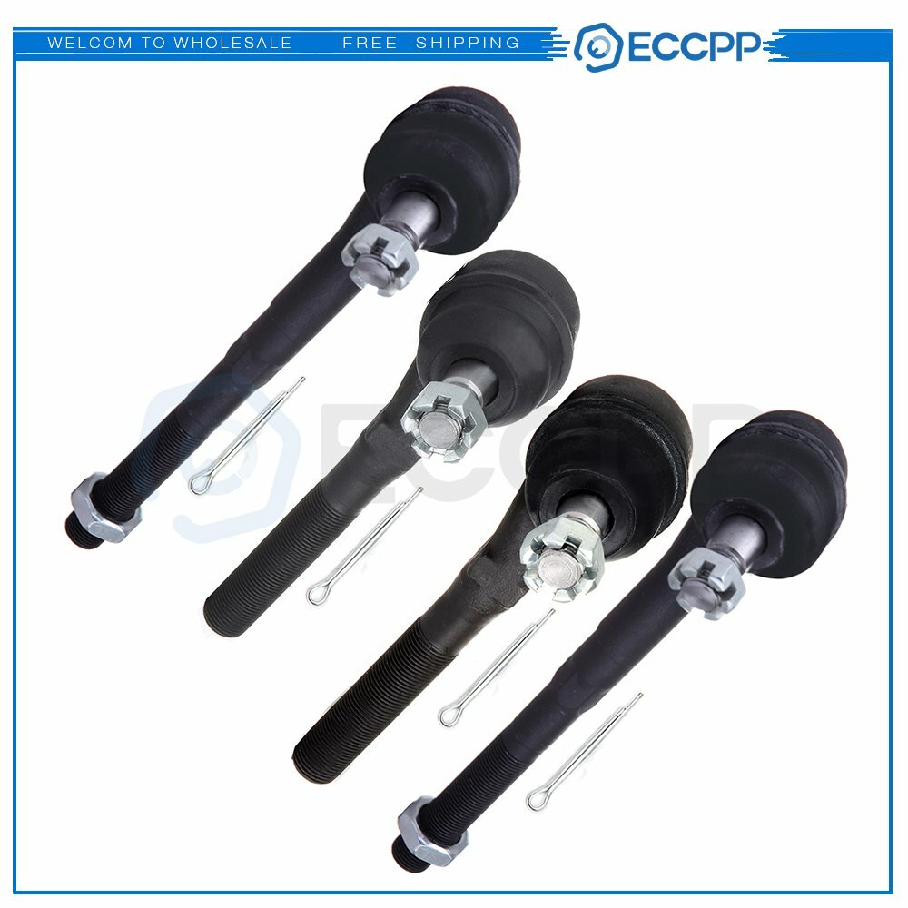 All 4pcs Front Inner Outer Tie Rod Links Kit For 1997-2002 Ford Expedition RWD 6B93BC-57