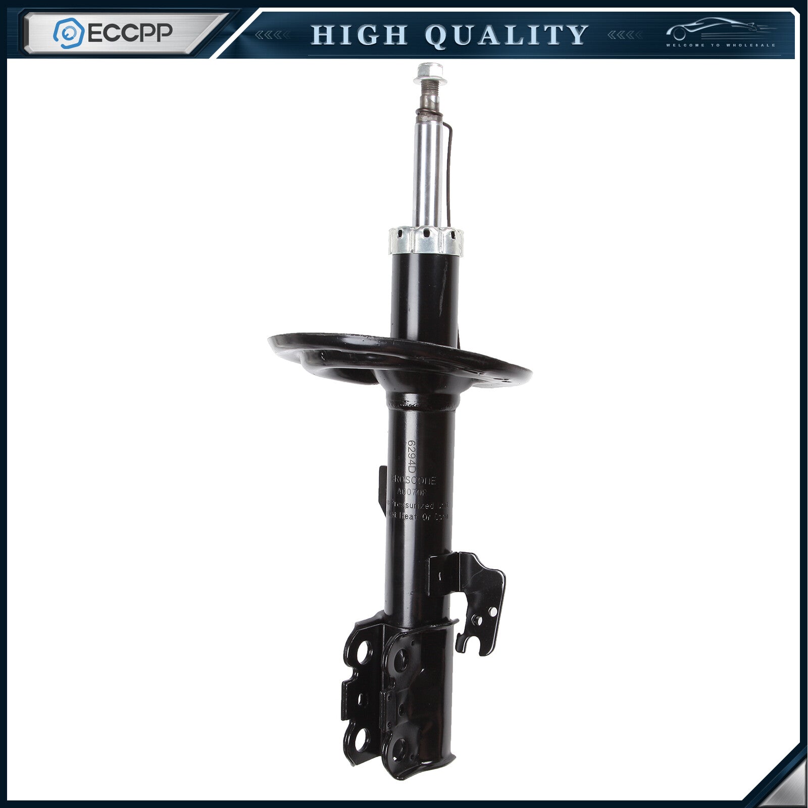 Front Pair Struts Shocks For 2007-2010 Toyota Sienna FWD 3.5L V6 Left Right 6B93BC-57
