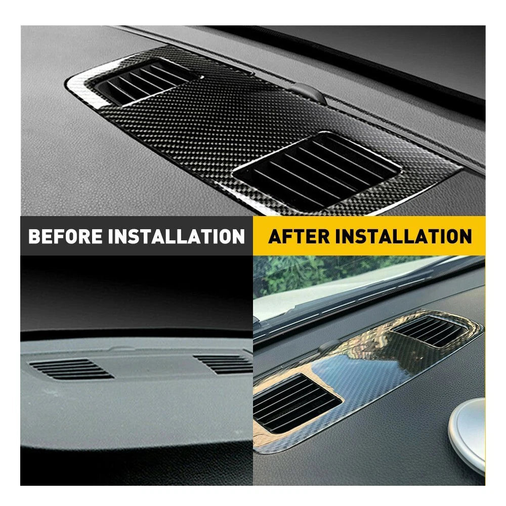 Carbon Fiber Air Vent Outlet Trim Panel For BMW 3 Series E90 E92 05-12 Car Parts 6B93BC-57