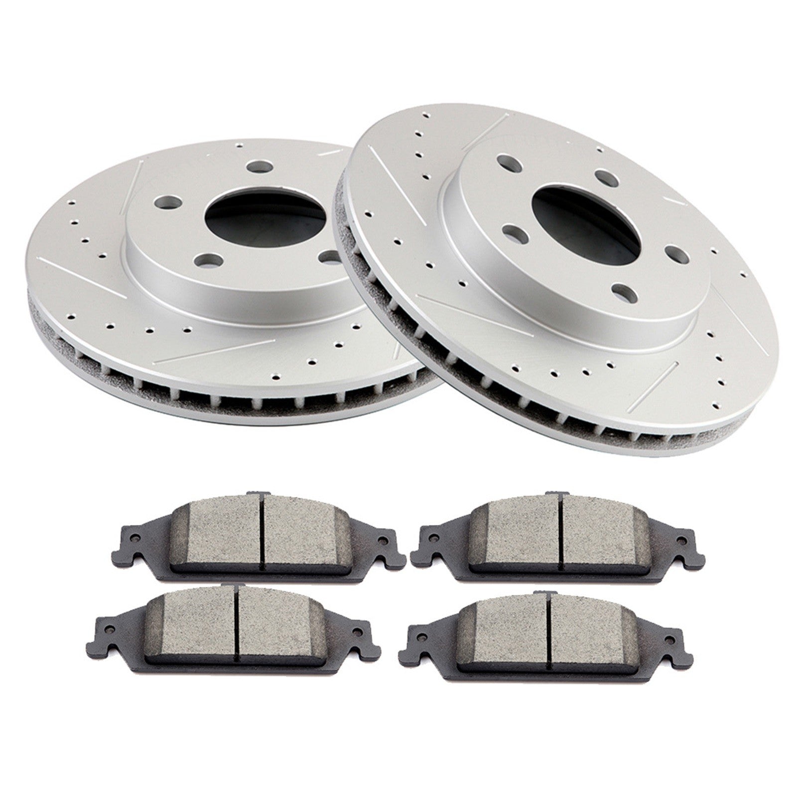 Front Brake Rotors & Ceramic Pads for 1997-2001 2002 2003 Chevy Malibu 6B93BC-57