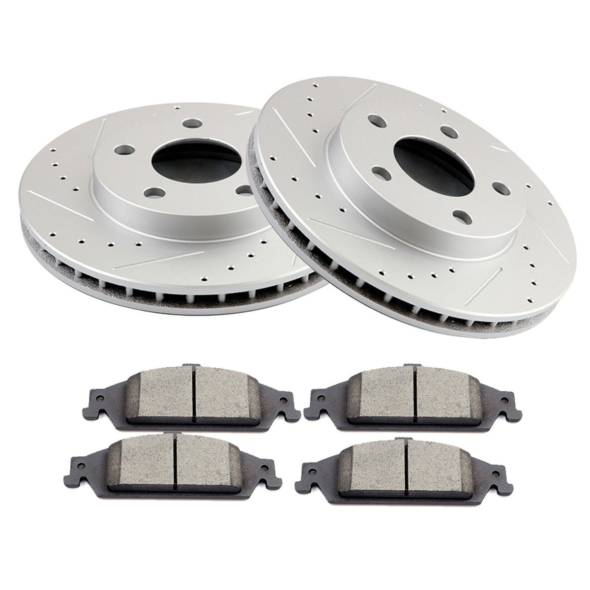 Front Brake Rotors & Ceramic Pads for 1997-2001 2002 2003 Chevy Malibu 6B93BC-57