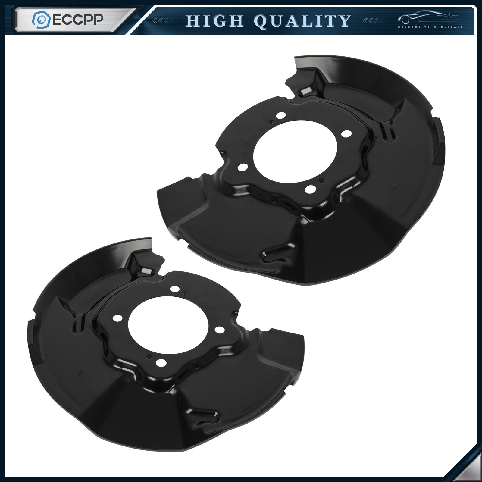 Front LH&RH Brake Dust Shields Steel for Toyota FJ Cruiser 4Runner 4WD 4.0L 2PCS 6B93BC-57