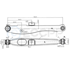 4pcs Rear Lower Control Arm Sway Bar Link For 2007 2008 2009 Jeep Patriot MK FWD KOEEP