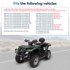 2 Pcs 1" 4/137 Wheel Spacers 10x1.25 For Can-Am Outlander Kawasaki Mule 500 600 6B93BC-57