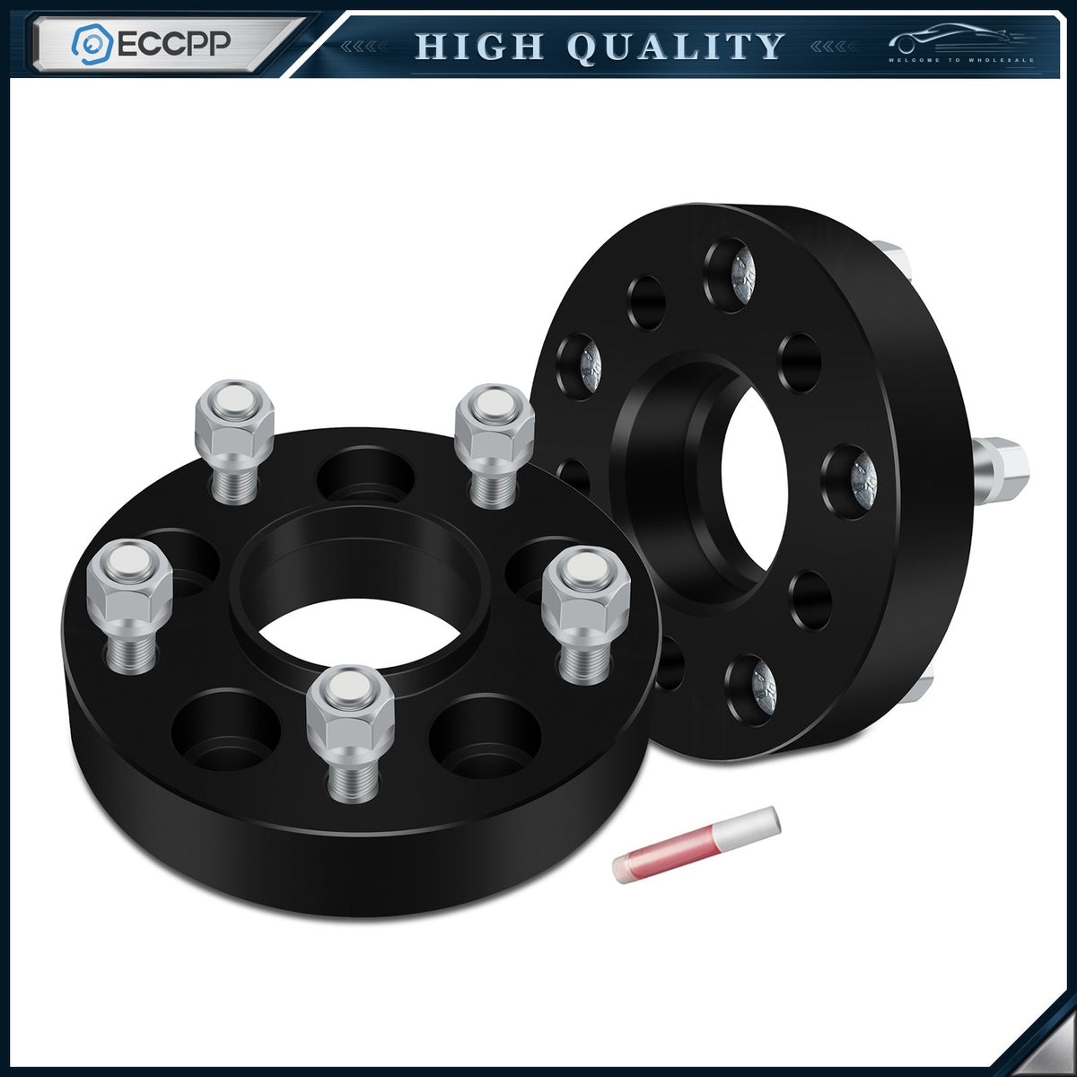 1.25" 5x4.5 to 5x5 Wheel Adapters 1/2"x20 For Ford Jeep 5x114.3 Convert to 5x127