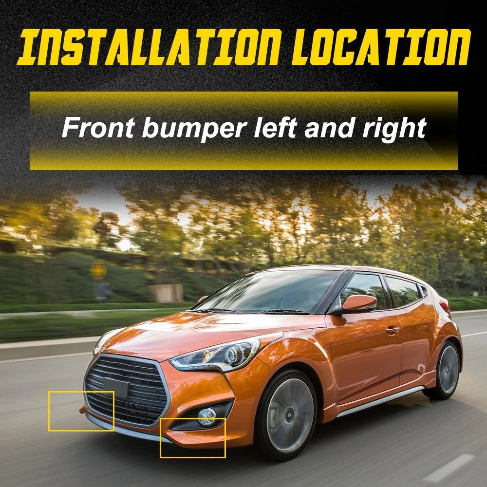 2X For 2012-2017 Hyundai Veloster Front Bumper Brackets Retainer Support LH RH A 6B93BC-57