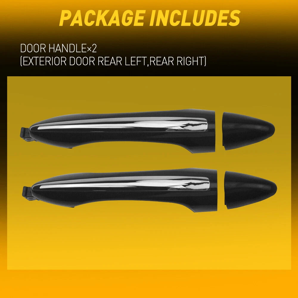 2X Exterior Door Handle Rear & Left Right Side For 2014-2018 Kia Forte Cerato 6B93BC-57