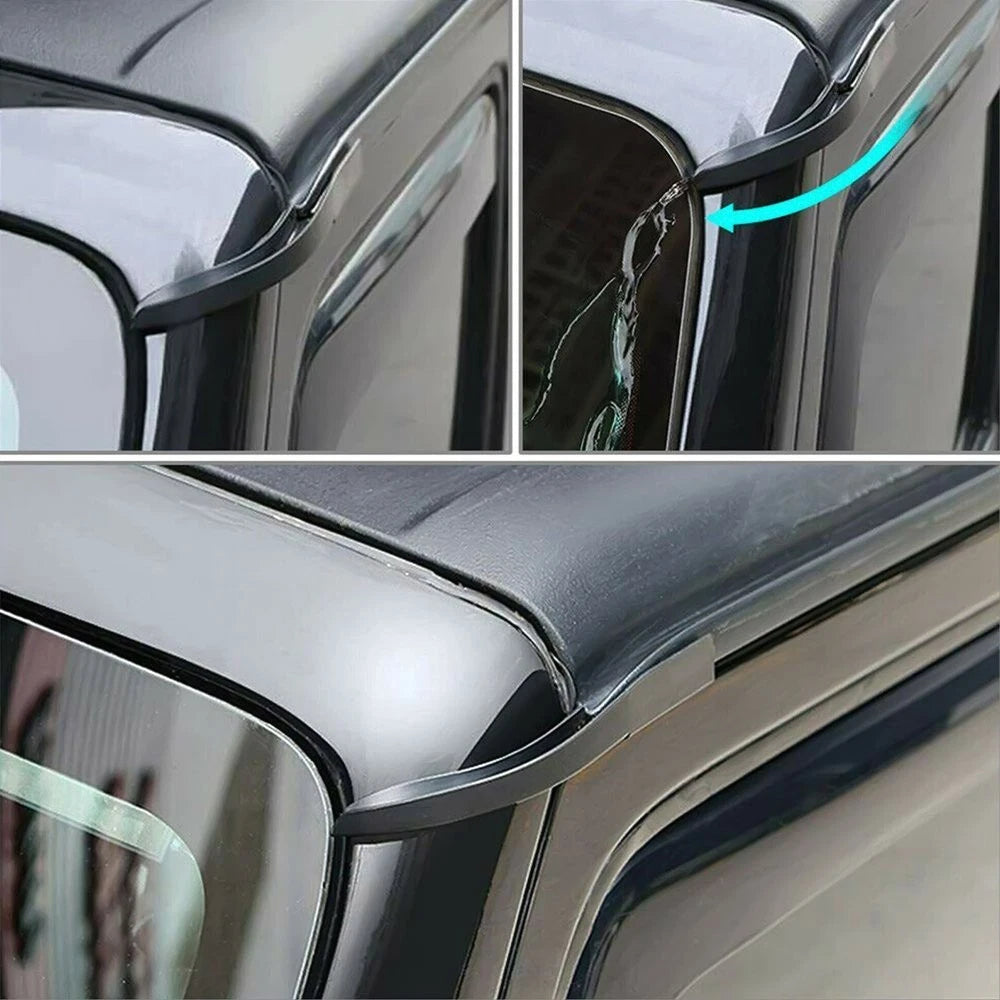 Water Rain Diverters Gutter Extension For Jeep Wrangler JK 2007-17 Accessories A 6B93BC-57