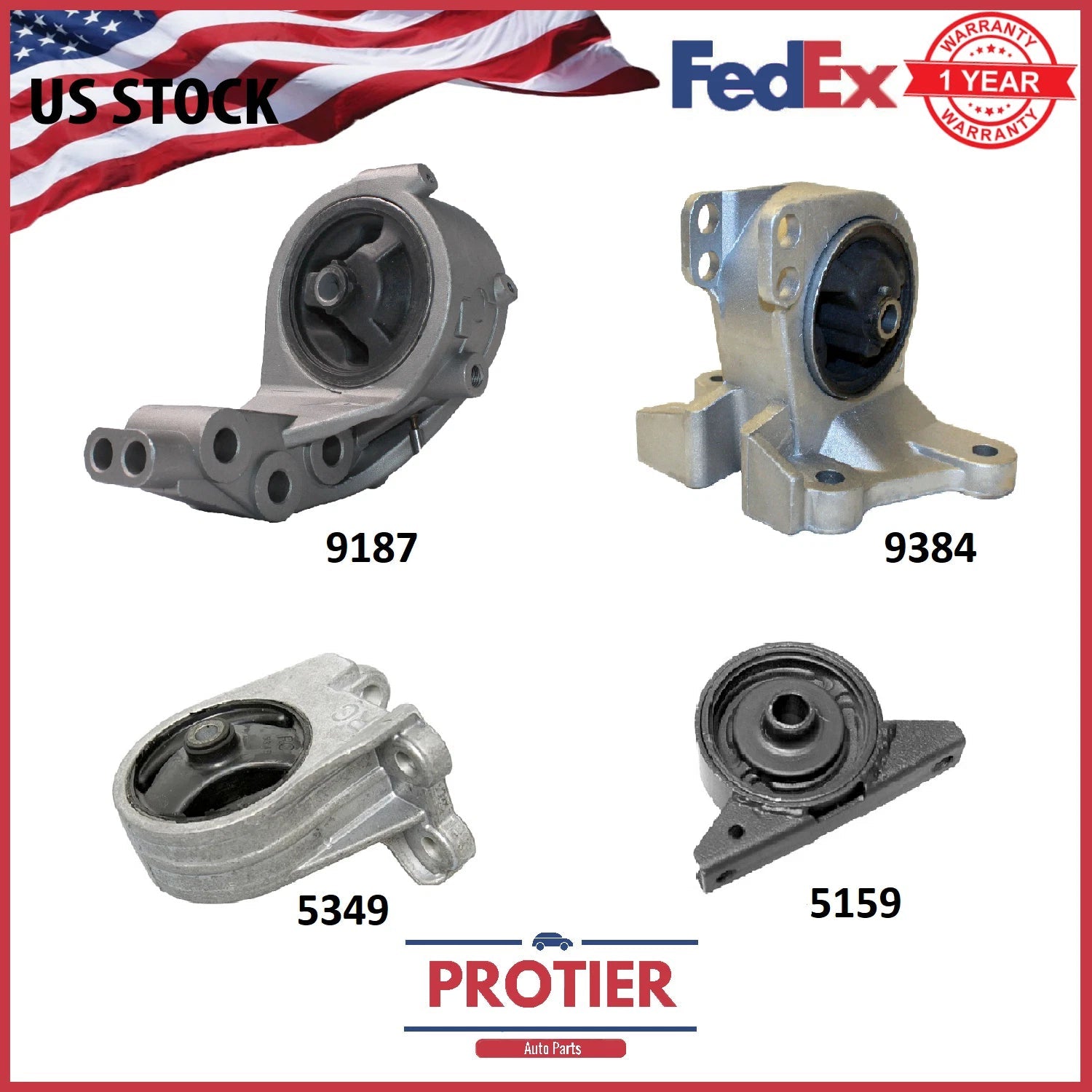 Engine Motor & Trans Mount Set for 2000-2005 Mitsubishi Eclipse 3.0L Auto 6B93BC-57