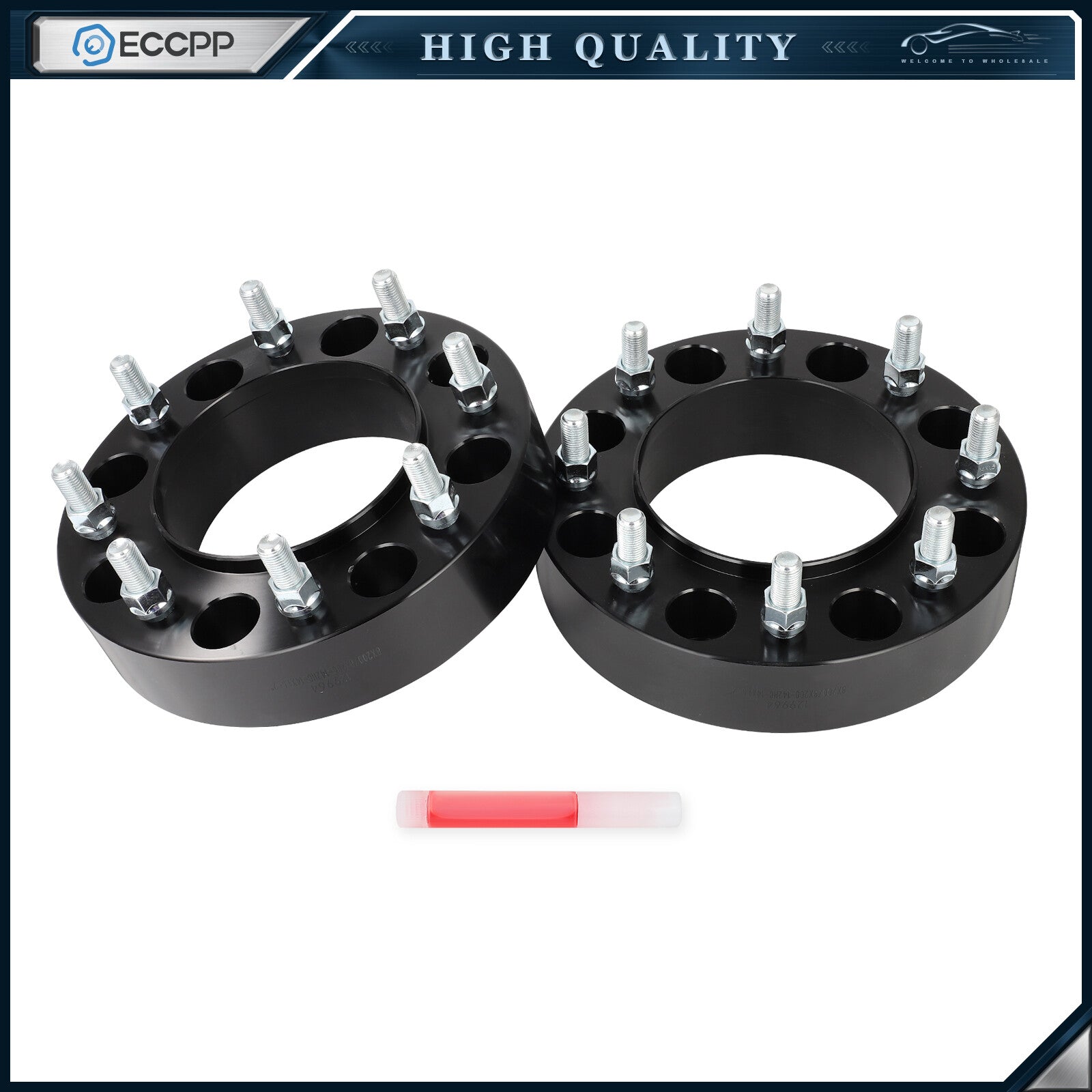 2 Pcs 2" 8x200 Hub Centric Wheel Spacers For Ram 3500 Ford F-350 Super Duty DRW 6B93BC-57