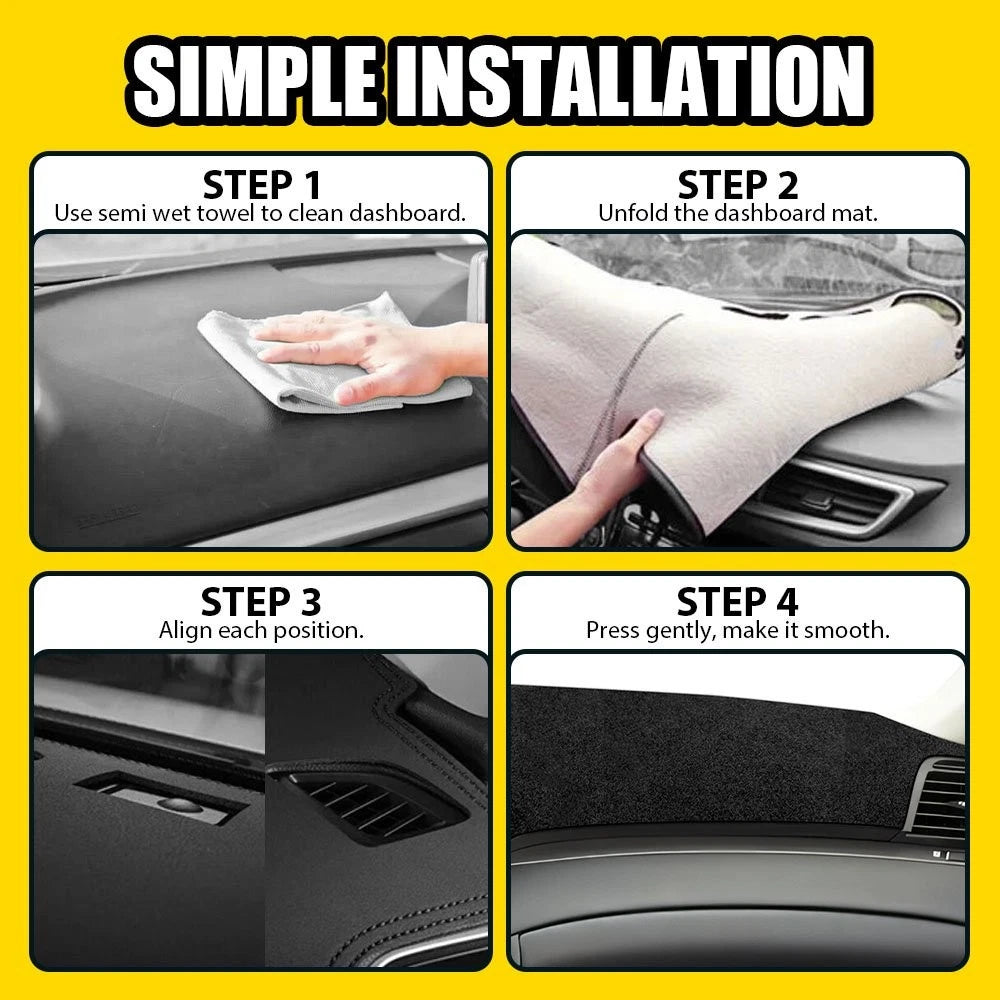 For Acura TL 2004 2005 06 2007 2008 Dashboard Pad Carpet Dash Cover Mat Black EA 6B93BC-57