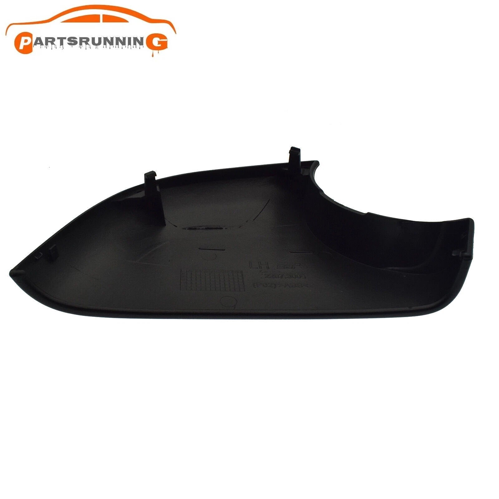 Black Left Lower Outer Cover Cap Mirror For 2017-21 Tesla Model 3 2287.3005 6B93BC-57