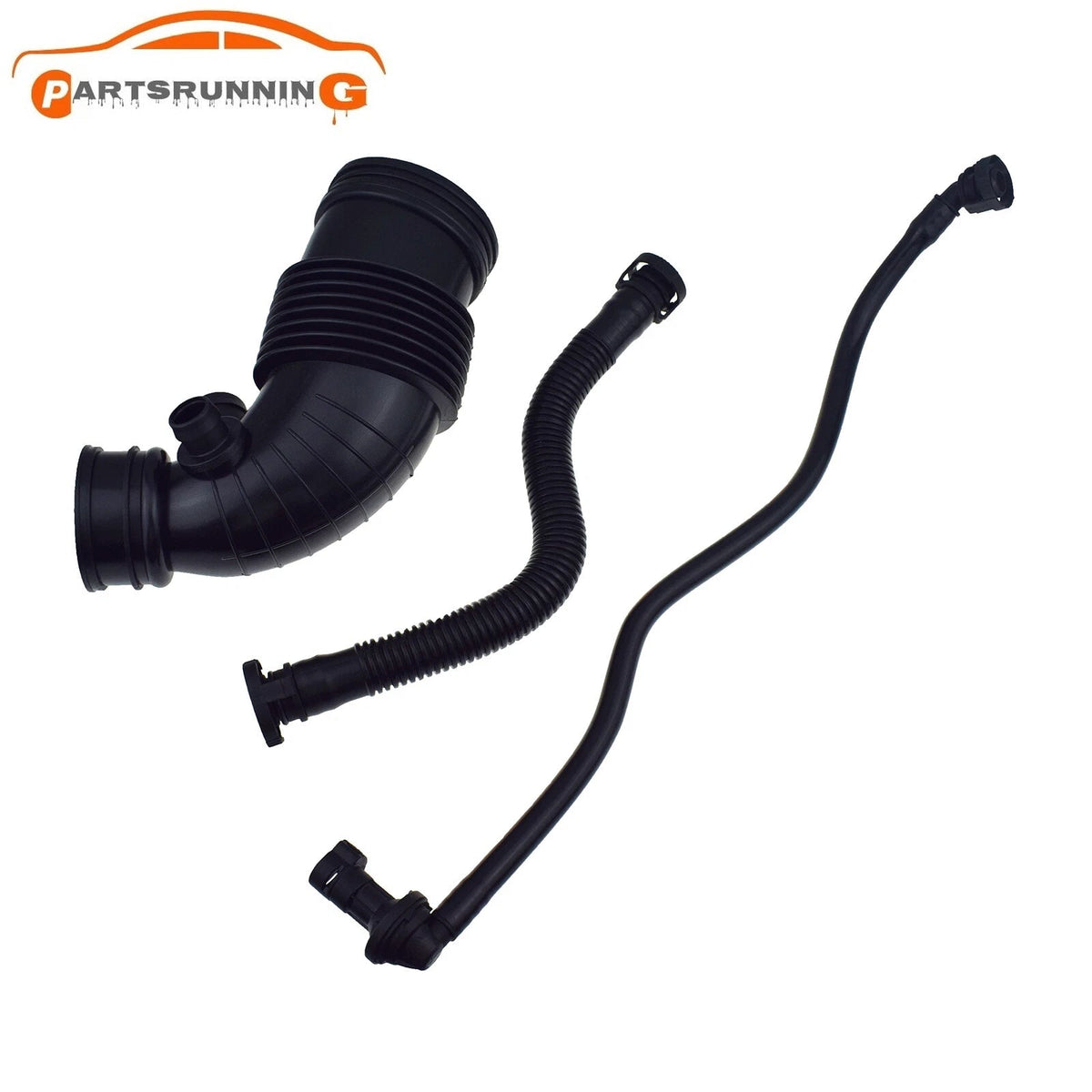 3PCS Air Duct Filtered Pipe Air Intake Hose Set For BMW F20 F21 F30 13717597586 6B93BC-57
