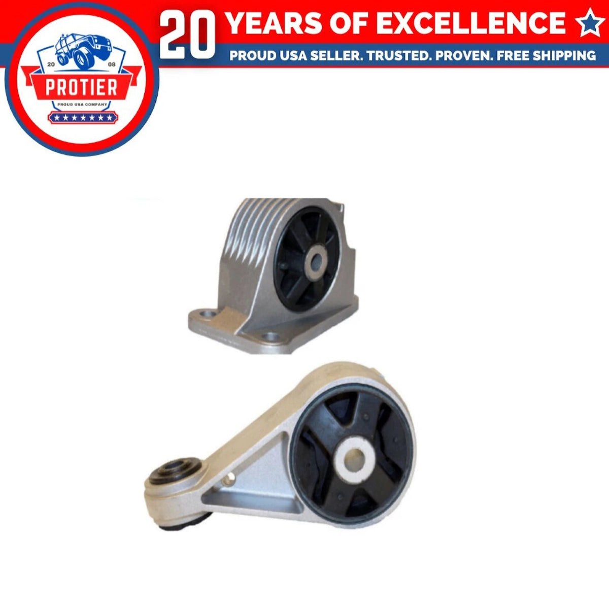 Rear L & R Motor Mount Compatible for 2002-2004 Mini Cooper 1.6L-L4 / EM-5844 6B93BC-57
