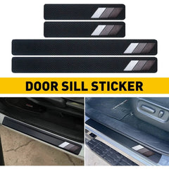 For Door Toyota Sill Carbon Fiber Sticker Door Entry Guard Scuff Plate Stickers 6B93BC-57