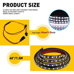 2X AUXITO 60" LED Cargo Truck Bed Light Strip Lamp Lighting Kit Waterproof EOA AUXITO
