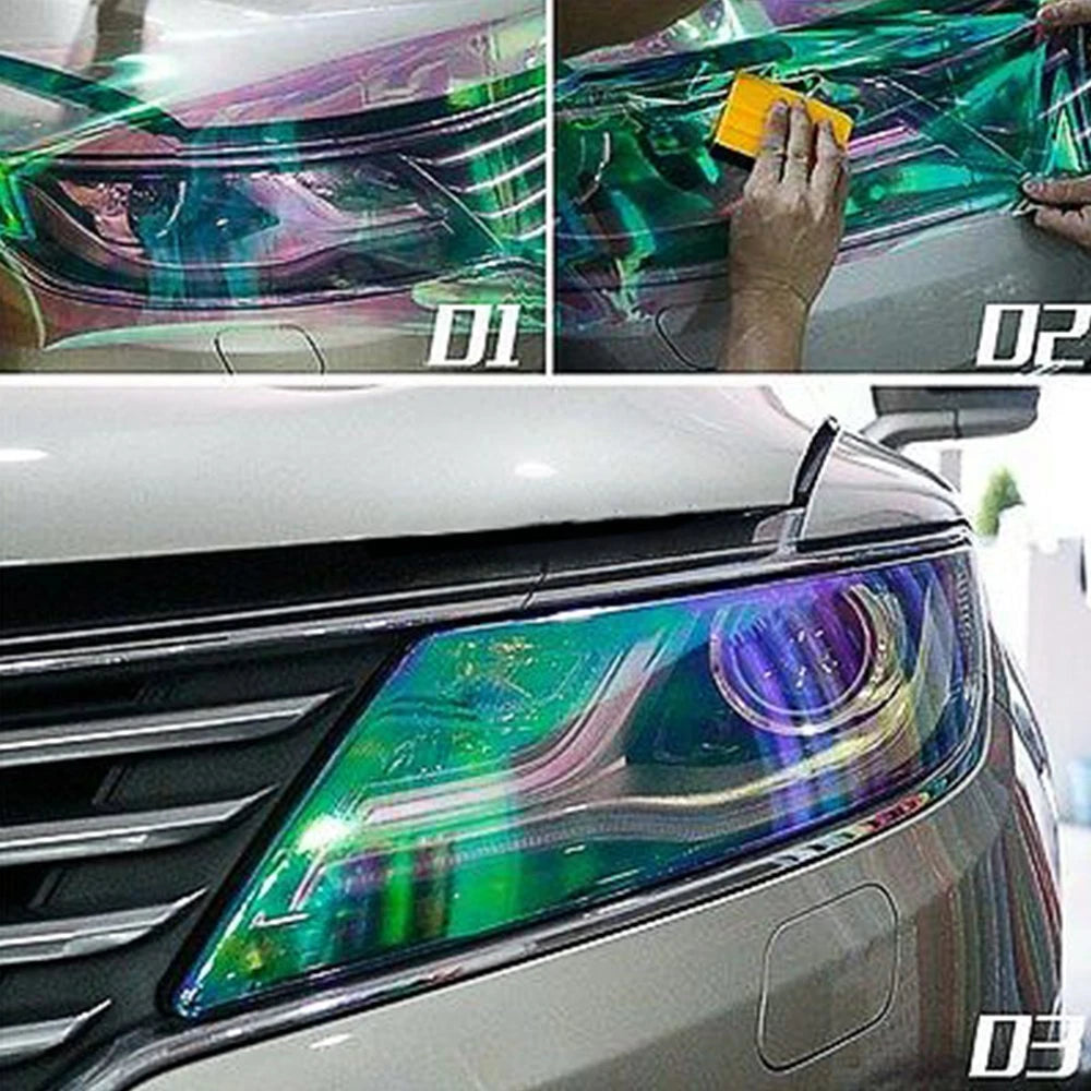 Neo Pearl Gloss Headlight Tint Film Fog Taillight Vinyl Wrap Chameleon 12"X48" A 6B93BC-57