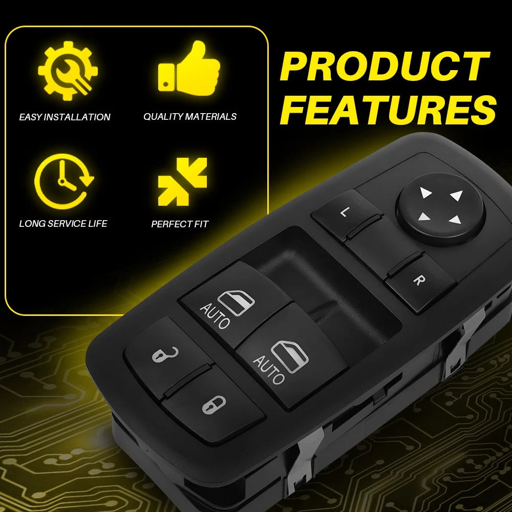 Master Power Window Switch For 15-22 Dodge Challenger R/T SRT SXT T/A GT 2Door A 6B93BC-57