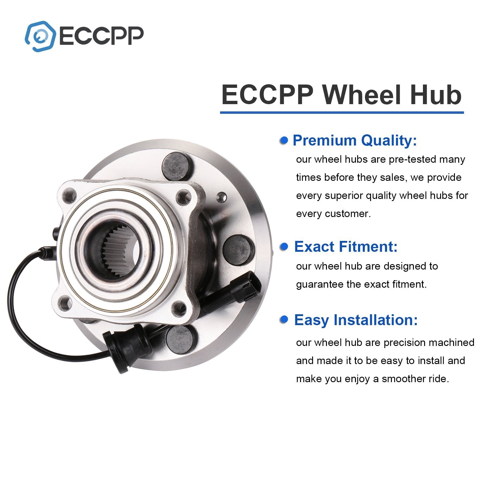 2P Wheel Hub Bearings Rear For 2010-2015 2016 2017 Chevrolet Equinox GMC Terrain 6B93BC-57