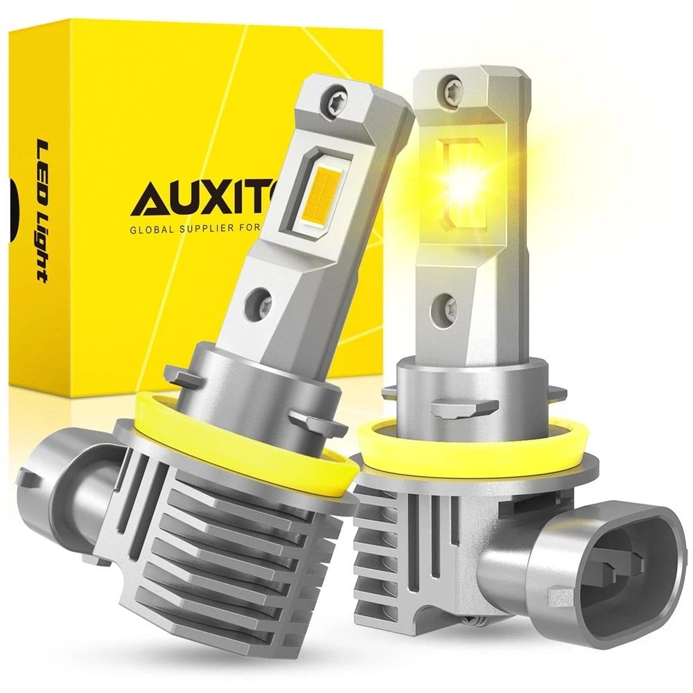 AUXITO H8 H11 LED Headlight Kit Low Beam Bulbs Super Bright 3000K YELLOW GOLDEN AUXITO