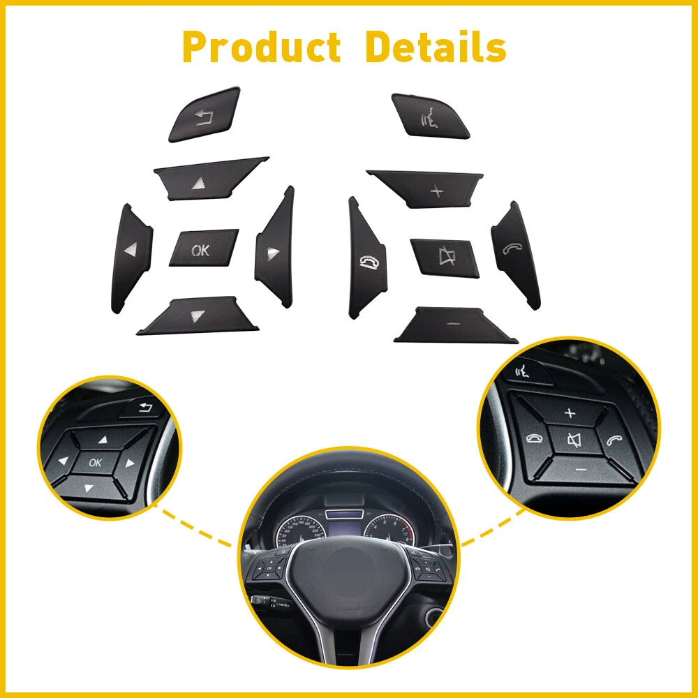 12x Steering Wheel Switch Button For Mercedes C E G Class C200 E250 E350 EOA 6B93BC-57