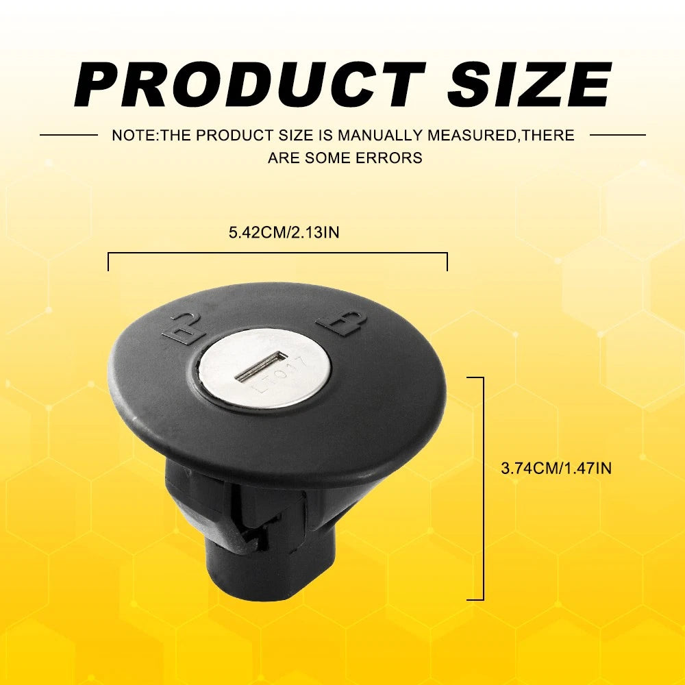 For Ford F-150 Locking Gas Fuel Tank Cover Plug Cap with 2 Keys 8U5Z9C268B E 6B93BC-57