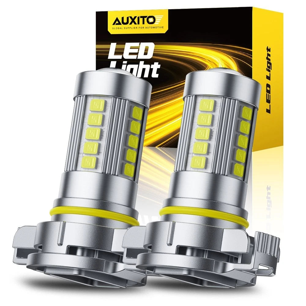 AUXITO H16 5201 5202 Super Bright LED Fog Daytime Running Light Bulb White 6G EA AUXITO