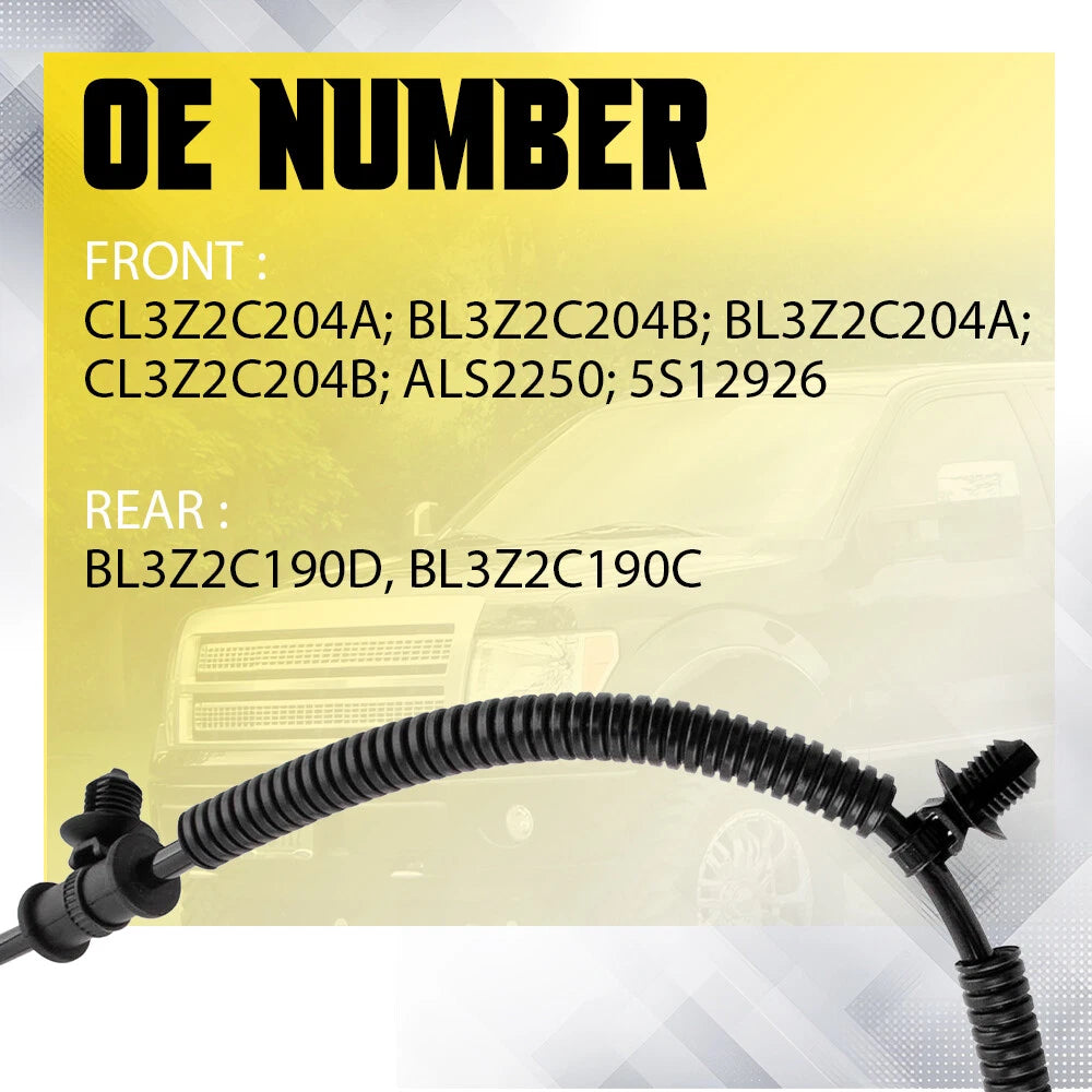 4PCS ABS Wheel Speed Sensor Front Rear Right left For FORD F150 2011 2012-2014 A 6B93BC-57