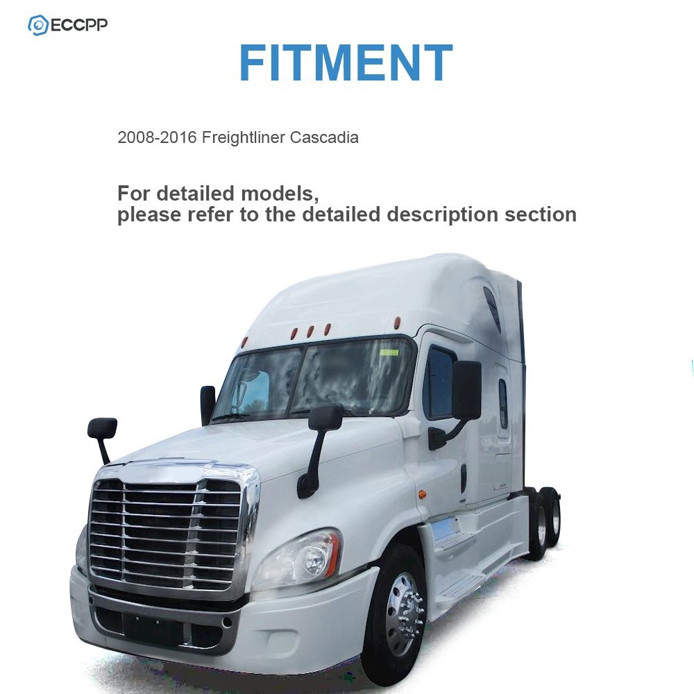 4PCS For 08-13 Freightliner Cascadia Manual Hood & Power Heated Door Mirrors 6B93BC-57