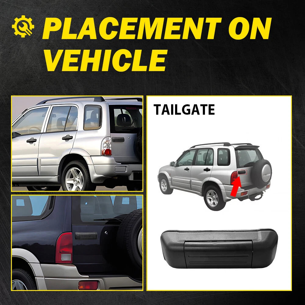 for Suzuki Grand Vitara Textured Tailgate Handle Rear Cargo Black 1999 to 2005 A 6B93BC-57