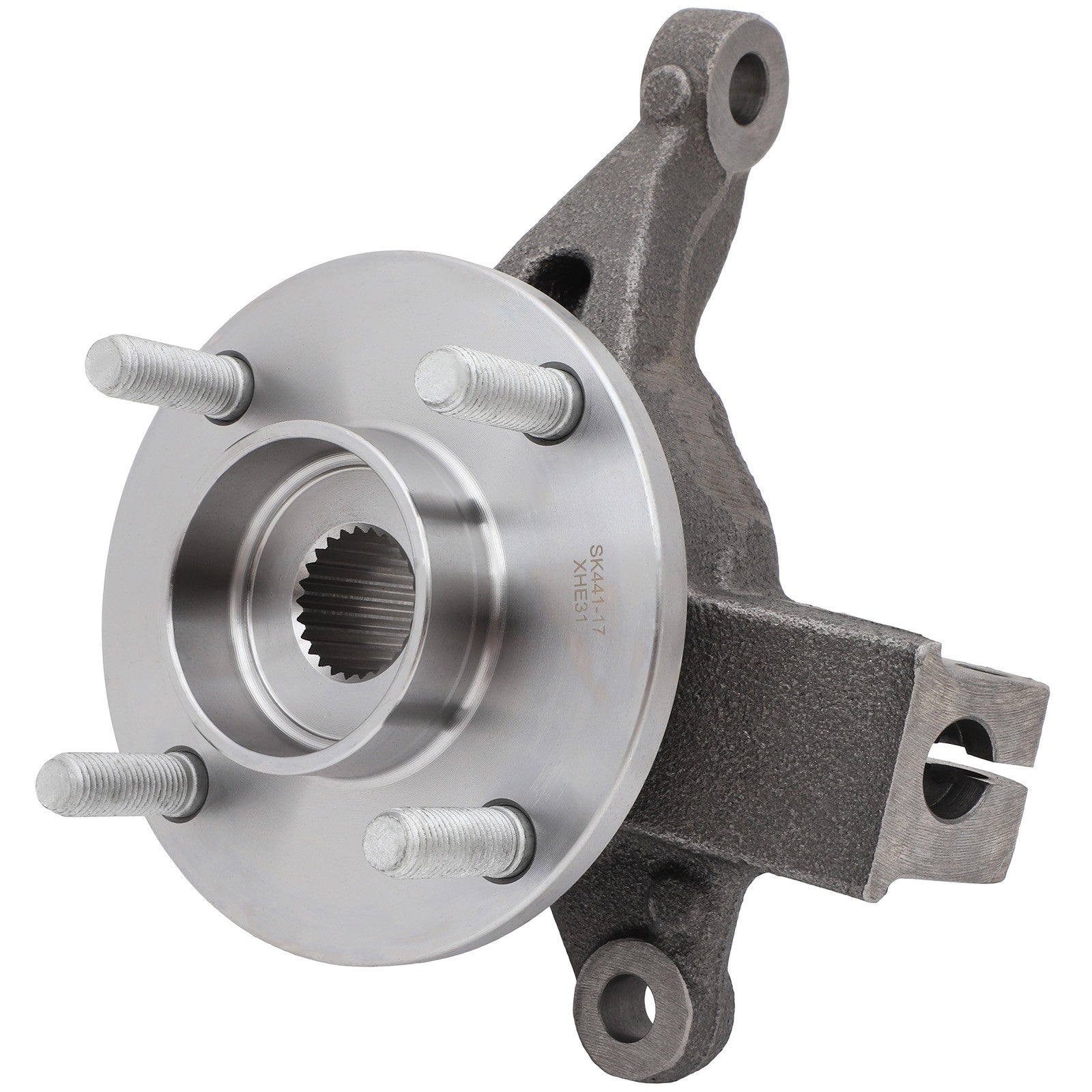 1Pc Wheel Hub Bearing Knuckle Assembly Front Left For Ford Focus 4 Lug 2006-2011 6B93BC-57